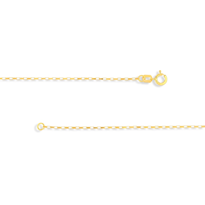 Main Image 2 of 0.88mm Elongated Box Chain Bracelet in Solid 14K Gold – 7.25"
