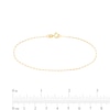 Thumbnail Image 3 of 0.88mm Elongated Box Chain Bracelet in Solid 14K Gold – 7.25"