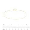 Thumbnail Image 2 of 0.88mm Elongated Box Chain Bracelet in Solid 14K Gold – 7.25"