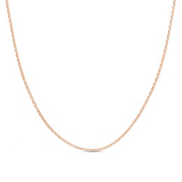 2.0mm Diamond-Cut Solid Cable Chain Necklace in 14K Rose Gold - 20&quot;