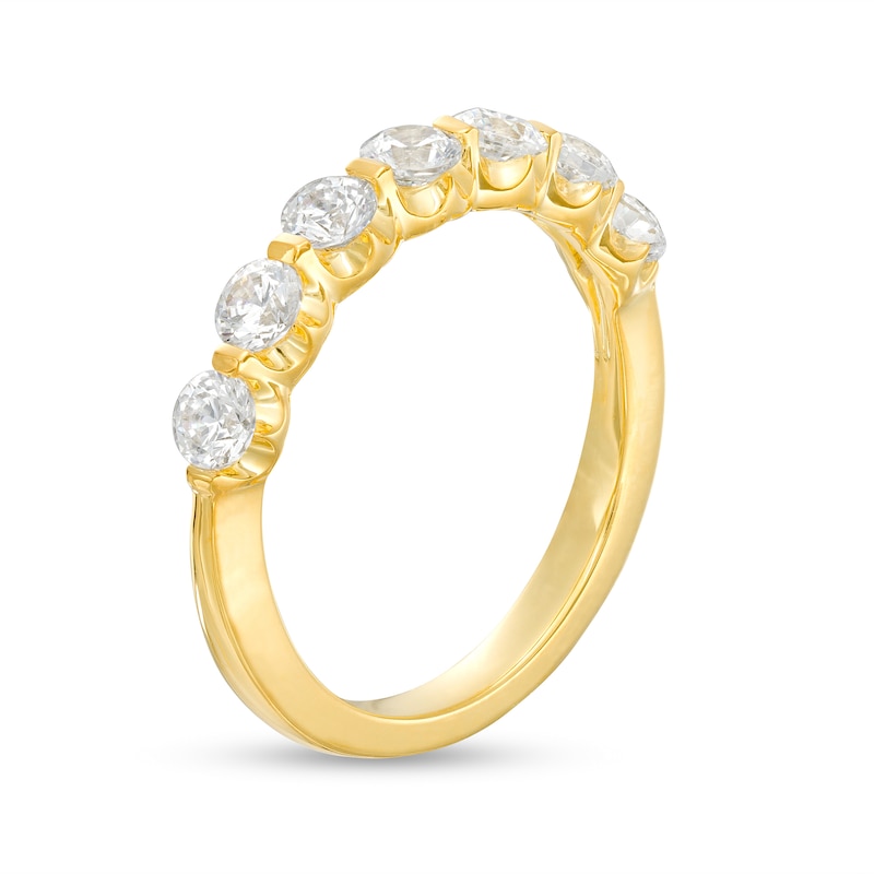 Main Image 3 of 1 CT. T.W. Diamond Seven Stone Anniversary Band in 14K Gold
