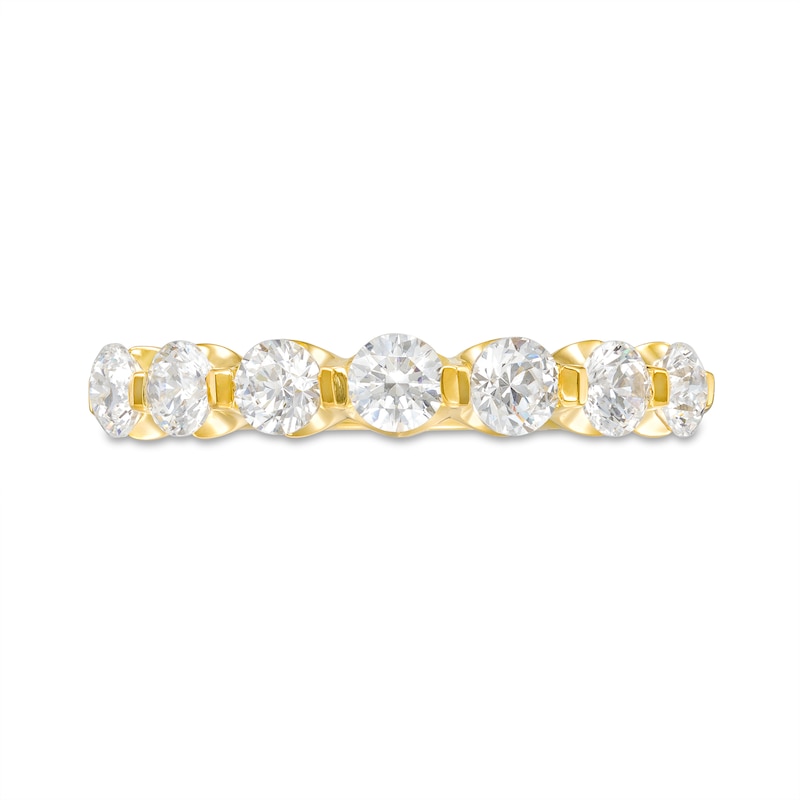 Main Image 4 of 1 CT. T.W. Diamond Seven Stone Anniversary Band in 14K Gold