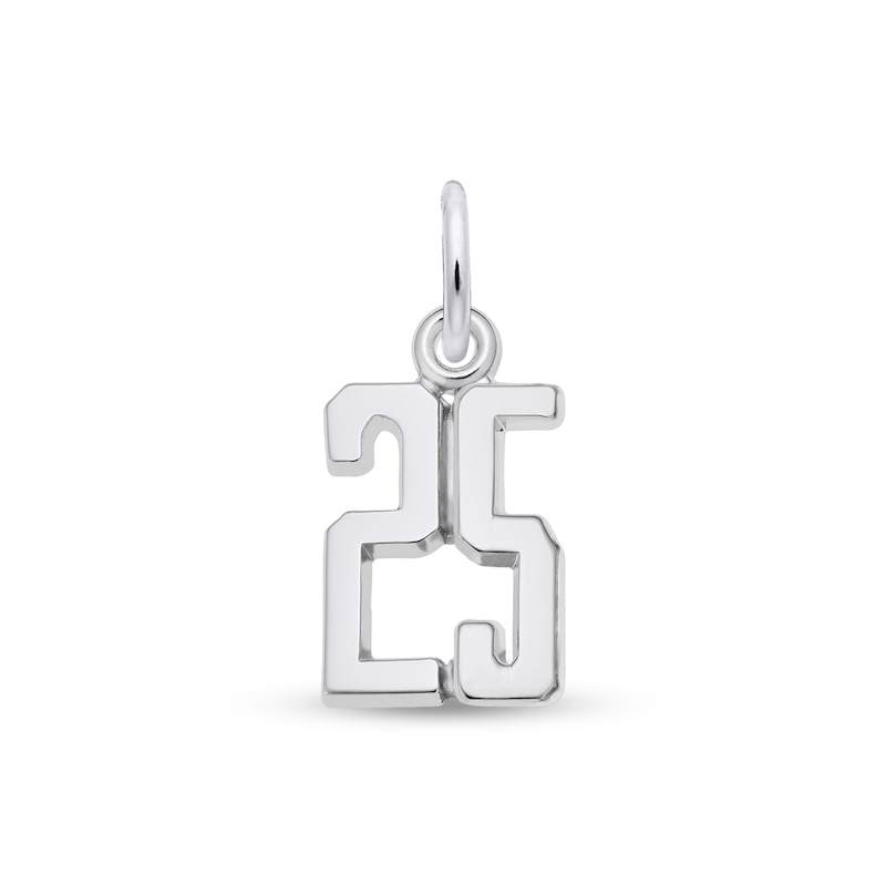 Main Image 1 of Rembrandt Charms® Number "25" Disc in Sterling Silver