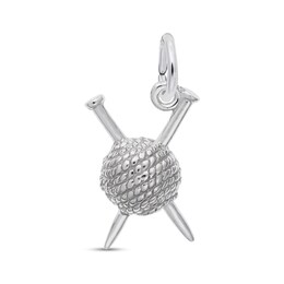 Rembrandt Charms® Needles and Yarn in Sterling Silver