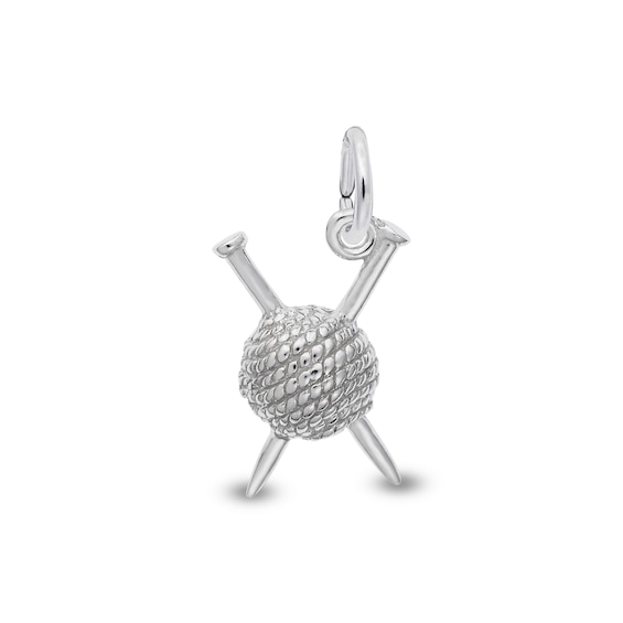 Rembrandt Charms® Needles and Yarn in Sterling Silver