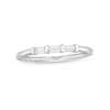 Thumbnail Image 1 of 1/6 CT. T.W. Baguette Diamond Trio Stackable Anniversary Band in 10K White Gold