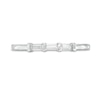 Thumbnail Image 4 of 1/6 CT. T.W. Baguette Diamond Trio Stackable Anniversary Band in 10K White Gold