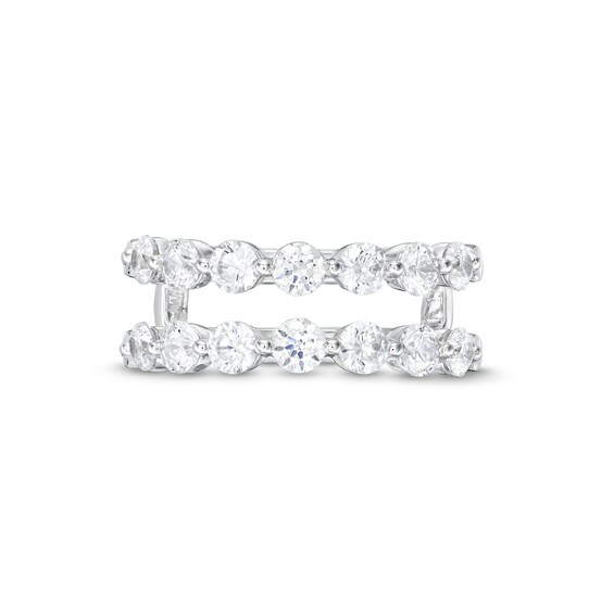 1-1/2 CT. T.w. Diamond Graduating Solitaire Enhancer in 14K White Gold