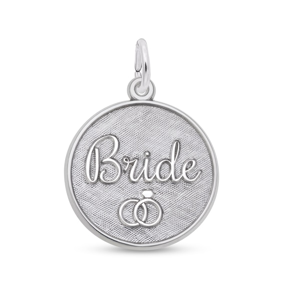 Rembrandt CharmsÂ® "Bride" Disc in Sterling Silver