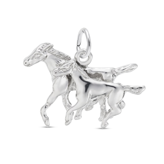 Rembrandt CharmsÂ® Horse and Colt in Sterling Silver