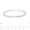 Thumbnail Image 3 of 1 CT. T.W. Baguette and Round Diamond Criss-Cross Bangle in 10K White Gold