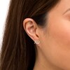 Thumbnail Image 2 of 1/8 CT. T.W. Diamond "XO" Stud Earrings in 10K Gold