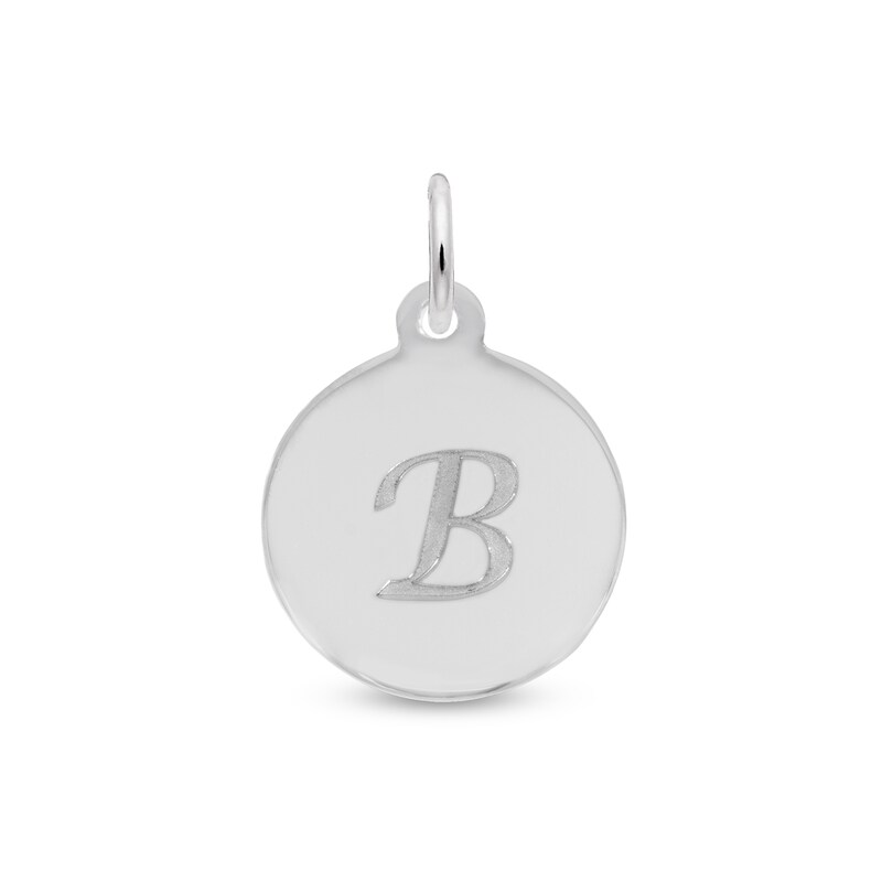 Main Image 1 of Rembrandt Charms® Letter "B" Disc in Sterling Silver