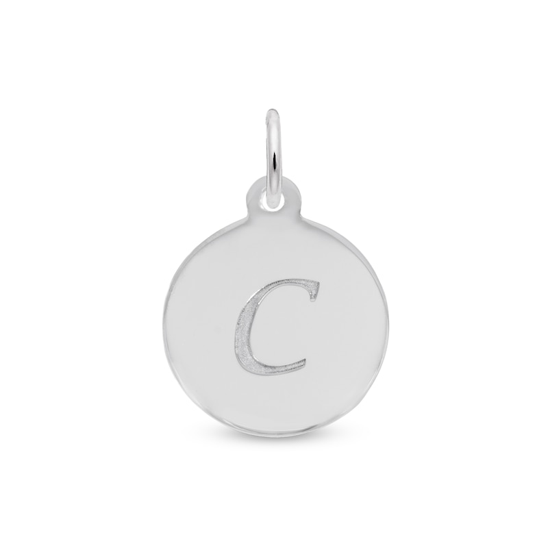 Main Image 1 of Rembrandt Charms® Letter "C" Disc in Sterling Silver