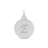 Thumbnail Image 1 of Rembrandt Charms® Letter "E" Disc in Sterling Silver