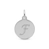 Thumbnail Image 1 of Rembrandt Charms® Letter "F" Disc in Sterling Silver