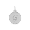Thumbnail Image 1 of Rembrandt Charms® Letter "G" Disc in Sterling Silver