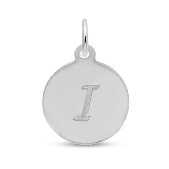 Rembrandt Charms® Letter "I" Disc in Sterling Silver