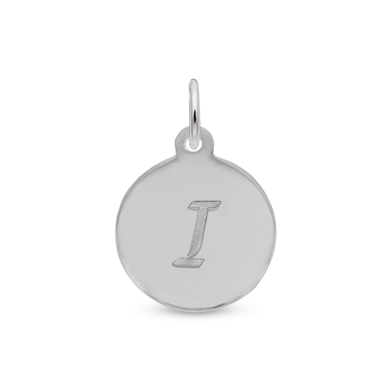 Main Image 1 of Rembrandt Charms® Letter "I" Disc in Sterling Silver