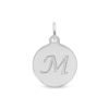 Thumbnail Image 1 of Rembrandt Charms® Letter "M" Disc in Sterling Silver