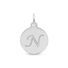 Thumbnail Image 1 of Rembrandt Charms® Letter "N" Disc in Sterling Silver