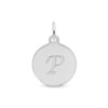 Thumbnail Image 1 of Rembrandt Charms® Letter "P" Disc in Sterling Silver