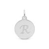 Thumbnail Image 1 of Rembrandt Charms® Letter "R" Disc in Sterling Silver
