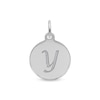Thumbnail Image 1 of Rembrandt Charms® Letter "Y" Disc in Sterling Silver