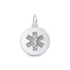 Thumbnail Image 1 of Rembrandt Charms® Medical Symbol Disc in Sterling Silver