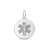 Thumbnail Image 0 of Rembrandt Charms® Medical Symbol Disc in Sterling Silver