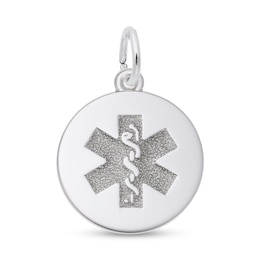 Rembrandt Charms® Medical Symbol Disc in Sterling Silver