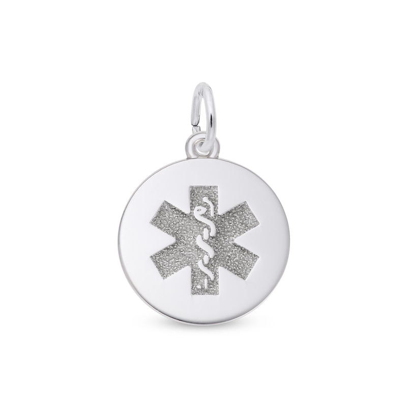 Main Image 1 of Rembrandt Charms® Medical Symbol Disc in Sterling Silver