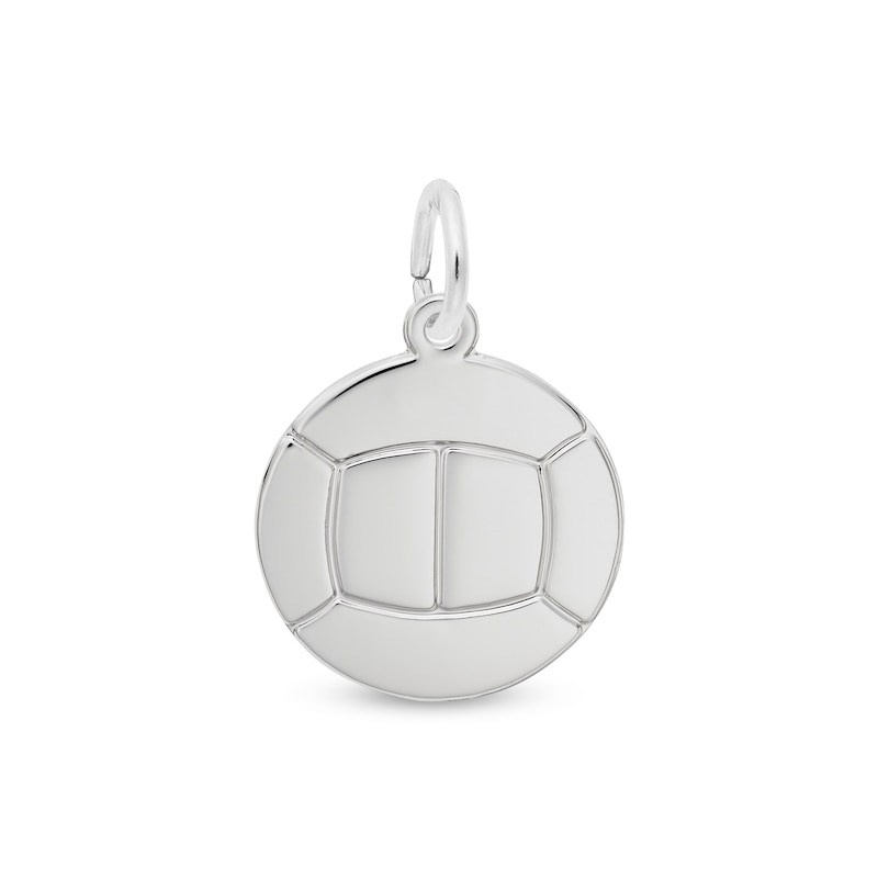 Main Image 1 of Rembrandt Charms® Flat Volleyball in Sterling Silver