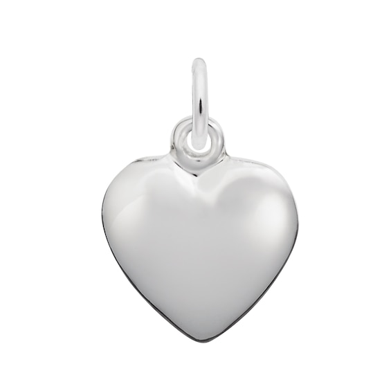 Rembrandt CharmsÂ® Puffed Heart in Sterling Silver