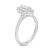 Thumbnail Image 2 of 3/4 CT. T.W. Marquise Diamond Double Frame Engagement Ring in 14K White Gold (I/I1)