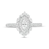 Thumbnail Image 3 of 3/4 CT. T.W. Marquise Diamond Double Frame Engagement Ring in 14K White Gold (I/I1)