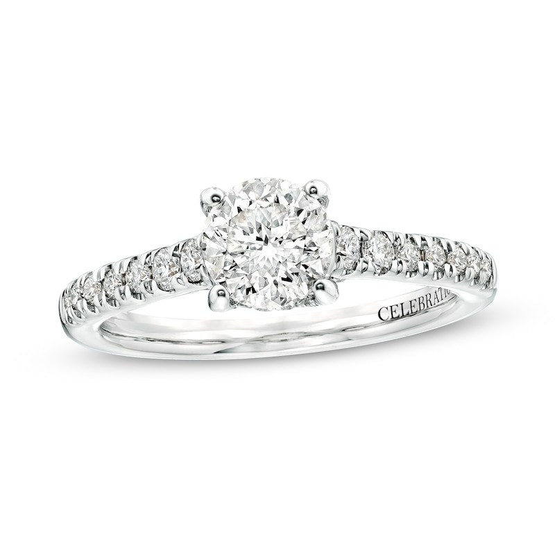 Main Image 1 of Celebration Infinite™ 1-3/8 CT. T.W. Certified Diamond Solitaire Engagement Ring in 14K White Gold (I/SI2)