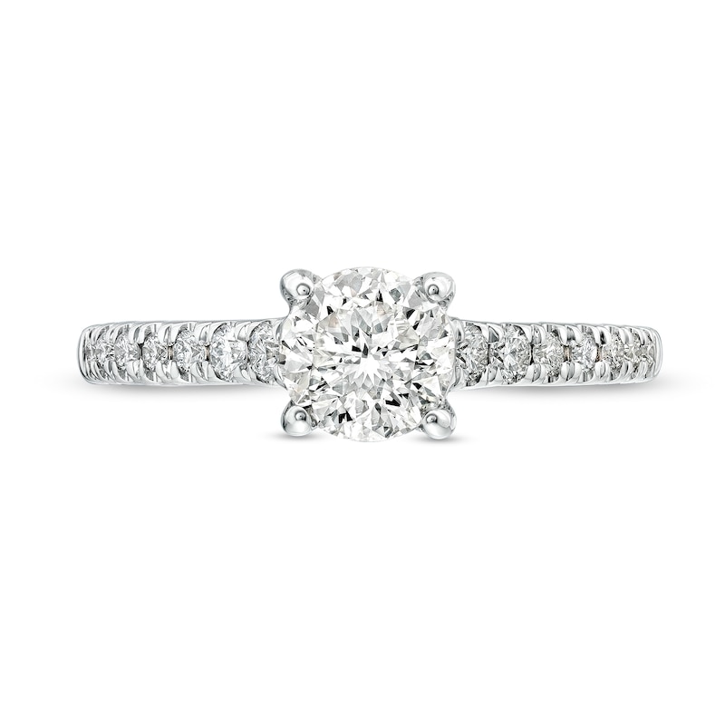 Main Image 4 of Celebration Infinite™ 1-3/8 CT. T.W. Certified Diamond Solitaire Engagement Ring in 14K White Gold (I/SI2)