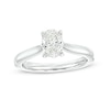 Thumbnail Image 1 of Celebration Infinite™ 1 CT. Certified Oval Diamond Solitaire Engagement Ring in 14K White Gold (I/SI2)