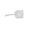 Thumbnail Image 3 of 1/2 CT. T.W. Diamond Hidden Accent Solitaire Stud Earrings in 10K White Gold
