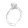 Thumbnail Image 3 of Celebration Infinite™ 1 CT. T.W. Certified Oval Diamond Solitaire Engagement Ring in 14K White Gold (I/SI2)