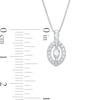 Thumbnail Image 2 of 1/5 CT. T.W. Marquise Diamond Open Frame Pendant in 10K White Gold
