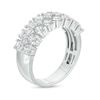 Thumbnail Image 2 of Men's 3 CT. T.W. Diamond Double Row Wedding Band in 10K White Gold