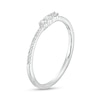 Thumbnail Image 3 of 1/6 CT. T.W. Diamond Trio Stackable Band in 10K White Gold