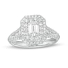 Thumbnail Image 1 of Love's Destiny by Zales 1-1/4 CT. T.W. Certified Emerald-Cut Diamond Frame Engagement Ring in 14K White Gold (I/SI2)