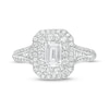 Thumbnail Image 4 of Love's Destiny by Zales 1-1/4 CT. T.W. Certified Emerald-Cut Diamond Frame Engagement Ring in 14K White Gold (I/SI2)