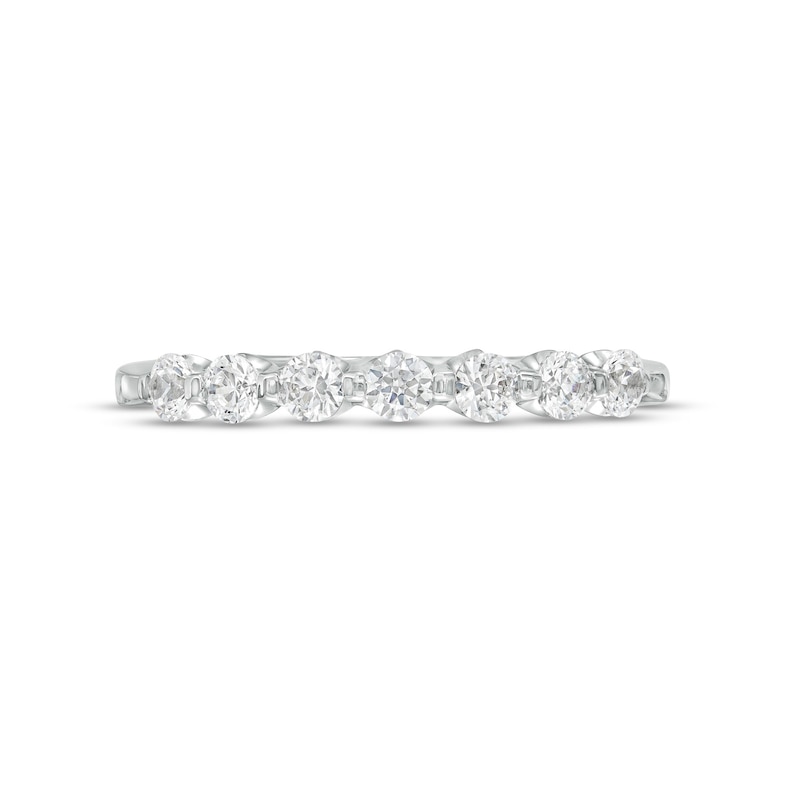 1/2 CT. T.W. Diamond Seven Stone Anniversary Band in 14K White Gold