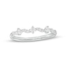 Thumbnail Image 1 of 1/5 CT. T.W. Diamond Swirl Stackable Band in 10K White Gold