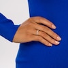 Thumbnail Image 2 of 1/5 CT. T.W. Diamond Swirl Stackable Band in 10K White Gold