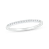 Thumbnail Image 6 of 3.0mm Pink and White Lab-Created Sapphire Alternating "MOM" Triple Row Band in Sterling Silver